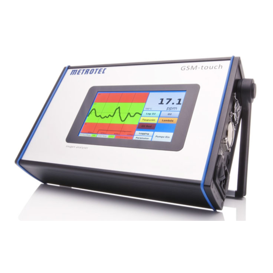 METROTEC GSM Series Operating Instructions Manual