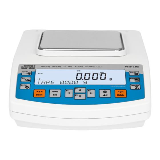 RADWAG PS 10100.R2.M User Manual