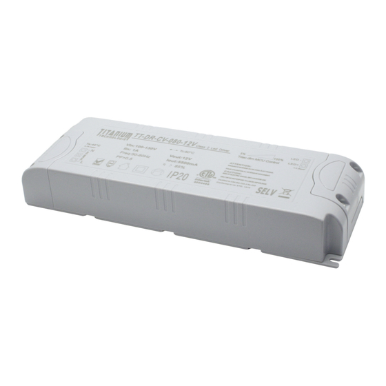 Titanium TT-DR-CV-080 Quick Start Manual