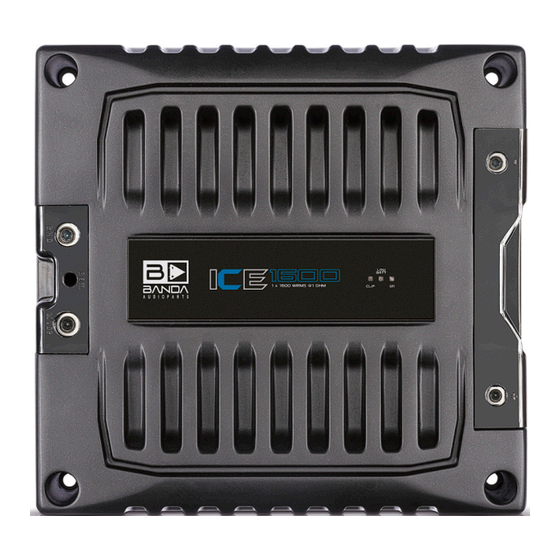 Banda Audioparts ICE 1600 Instruction Manual