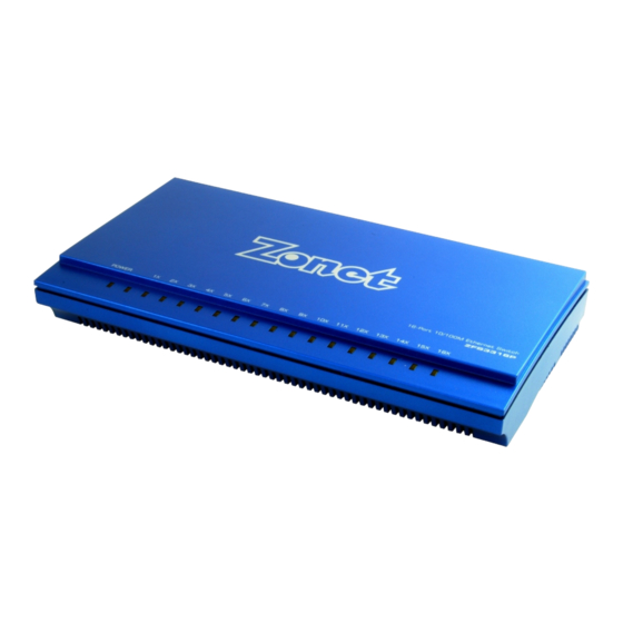 Zonet ZFS3316P Product Data