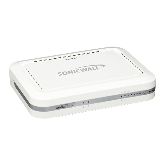 SonicWALL TZ 105 Series Quick Start Manual