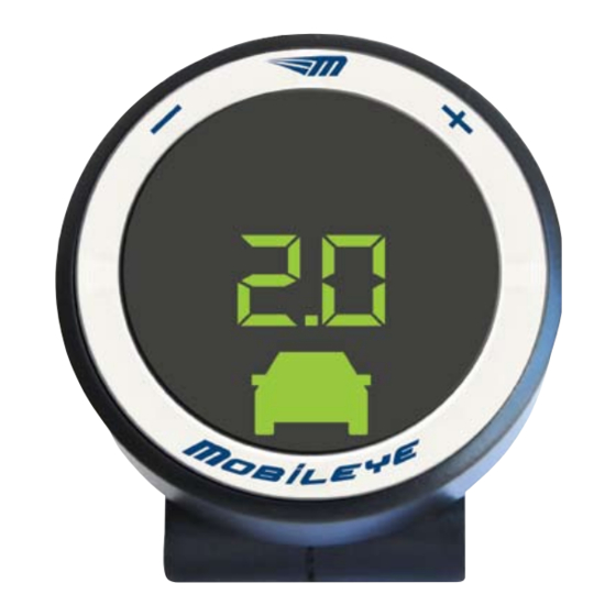 Mobileye C2-270 Quick Reference Manual