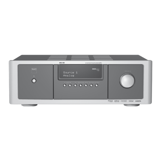 NAD M15HD Owner's Manual