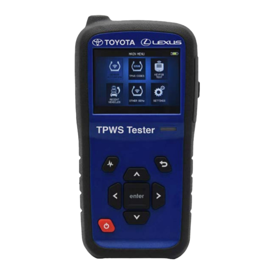 OTC TPWS TESTER User Manual