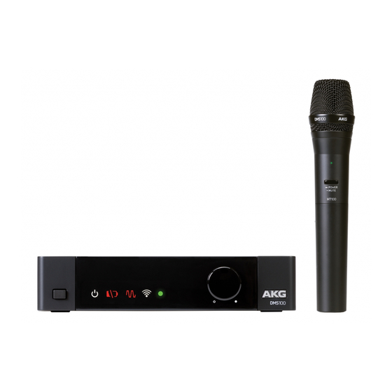 Harman AKG DMS100 Quick Start Manual