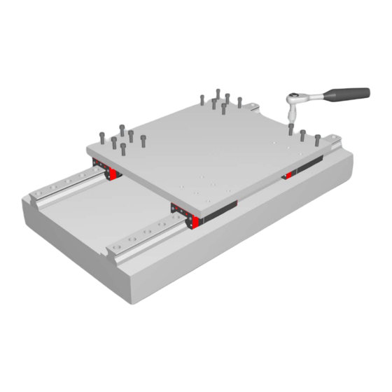 Schneeberger MONORAIL Series Mounting Instructions