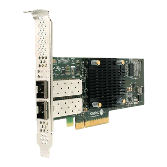 Chelsio Communications T5 Series Installation And User Manual