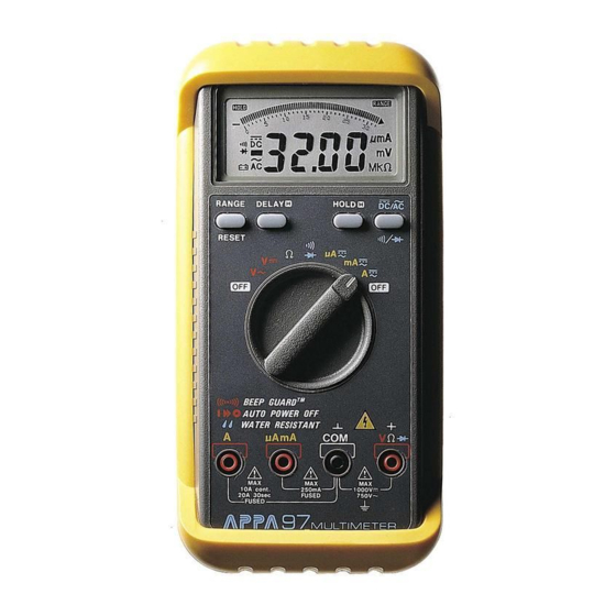 APPA 97 User Manual