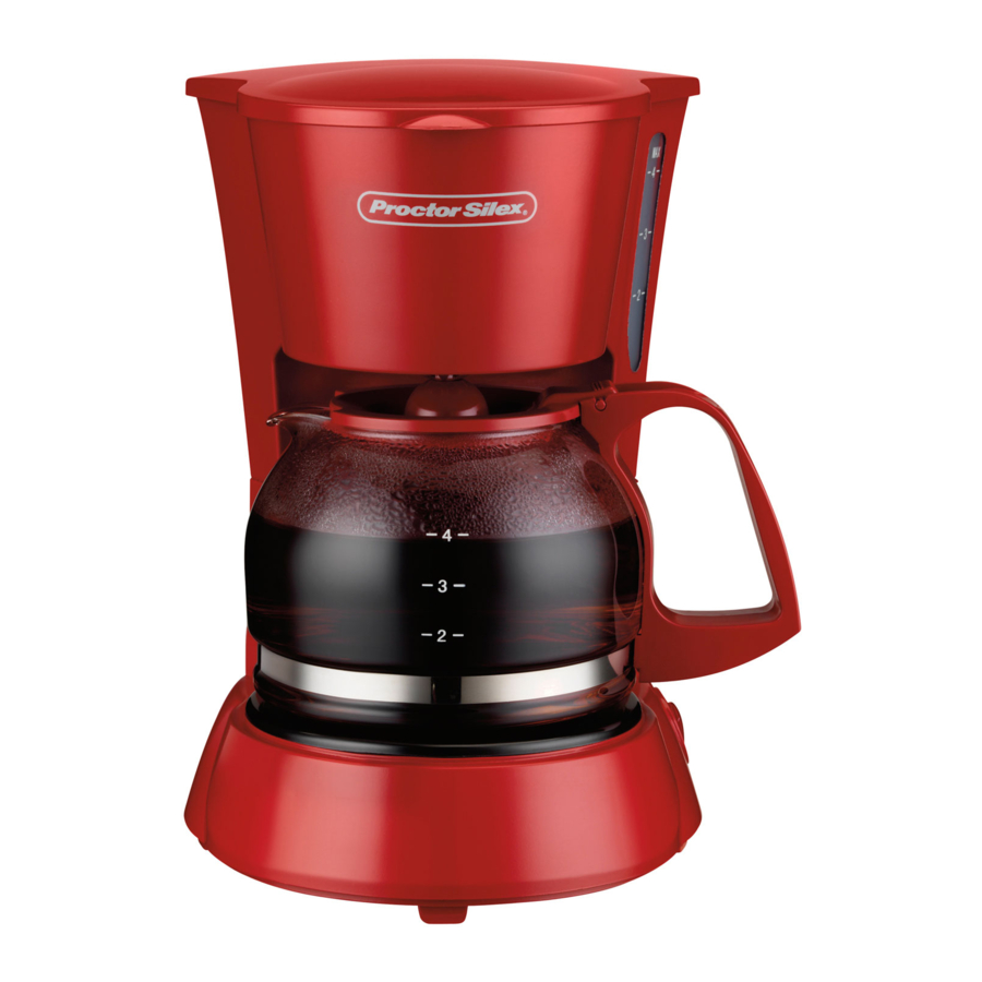 Proctor Silex 48133, 48138 - Coffee Maker Manual