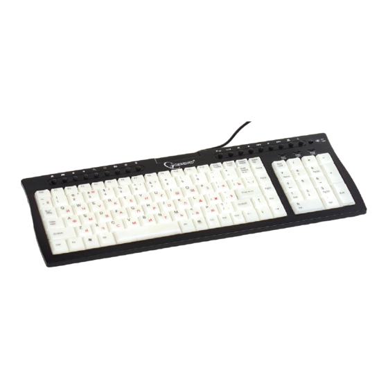 Gembird KB-9805 User Manual