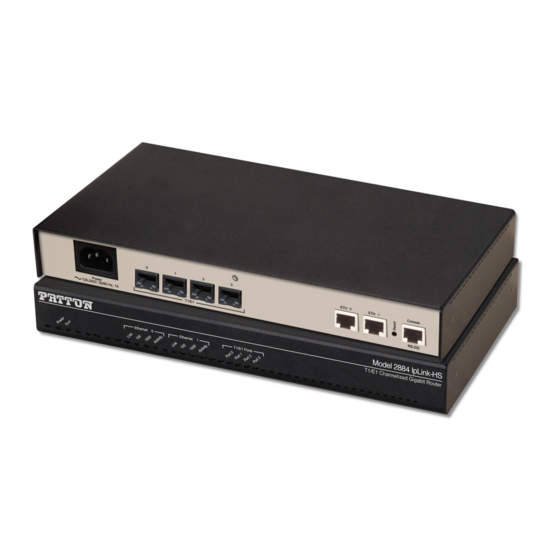 Patton electronics 2884 Getting Started Manual