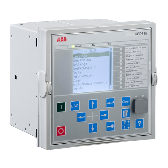 ABB RED615 Applications Manual