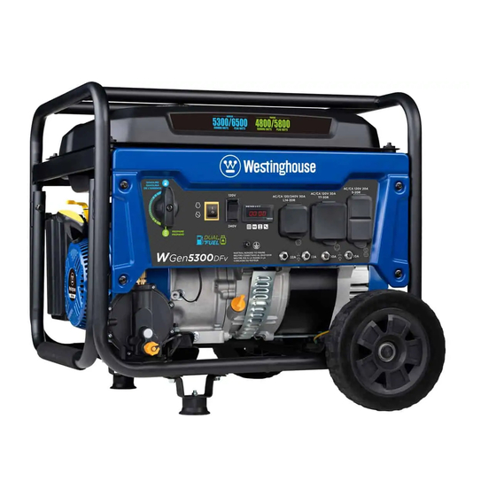 Westinghouse WGen5300DFv User Manual