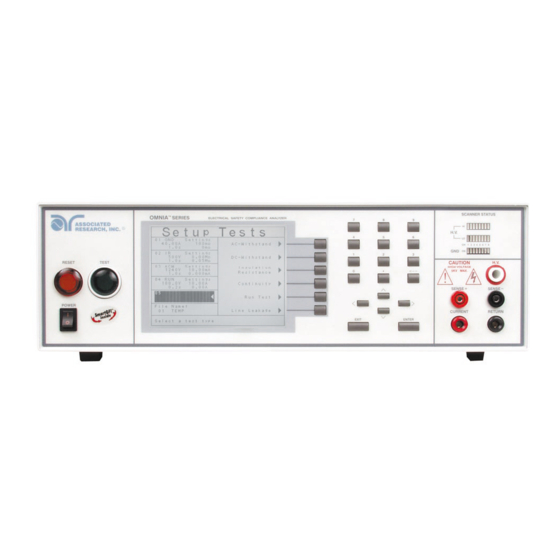 Associated Research Omnia 8106 Quick Start Manual