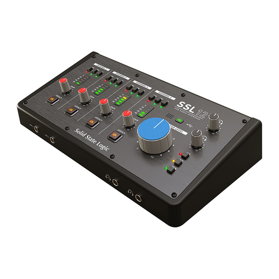Solid State Logic SSL12 Quick Start Manual
