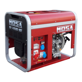 Mosa GE S-6000 YDM Use And Maintenance Manual