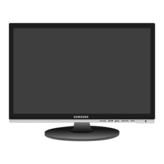 Samsung 2053BW - SyncMaster - 20" LCD Monitor Quick Start Manual
