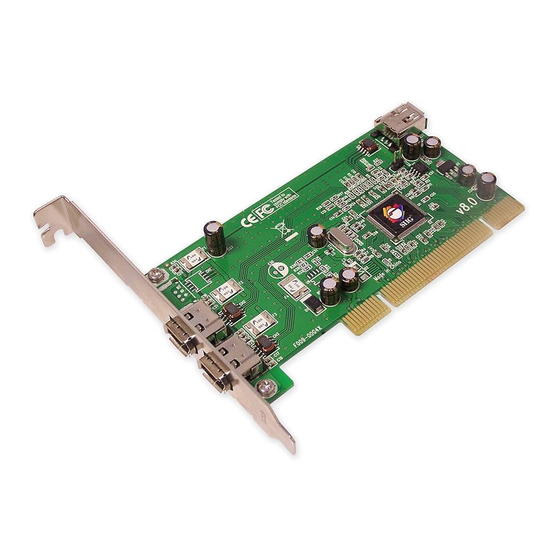 SIIG 1394 PCI Adapter Quick Installation Manual