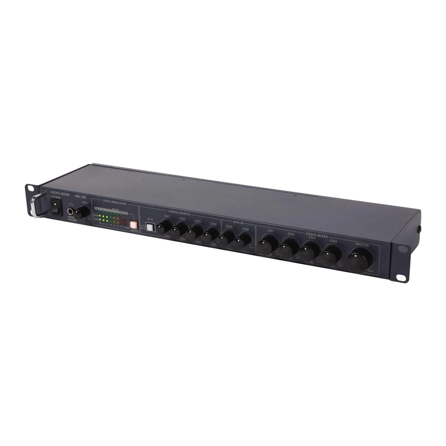 Data Video AM-100 Quick Start Manual