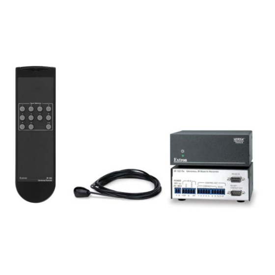 Extron electronics IR 102 User Manual