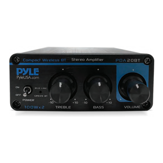 Pyle PDA20BT User Manual