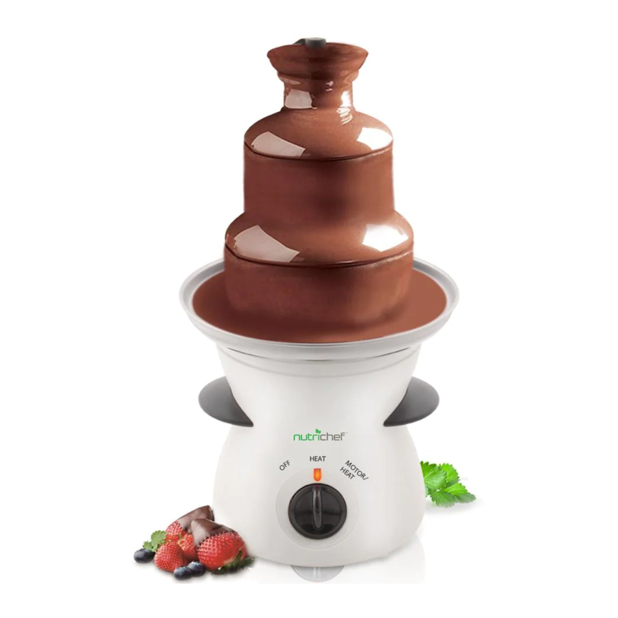 NUTRICHEF Pyle PKFNMK16 - Electric Chocolate Fondue Fountain Manual