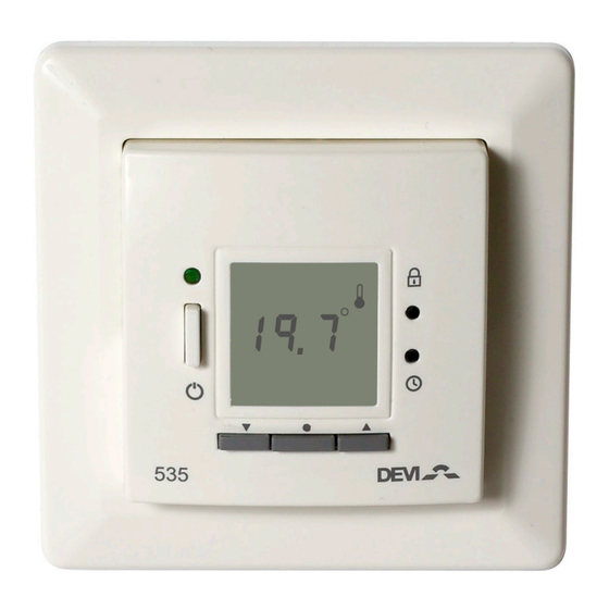 DEVI Devireg 535 Quick Start Manual