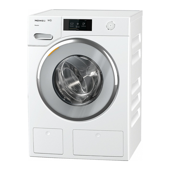 Miele WWV 980 WPS Passion Operating Instructions Manual