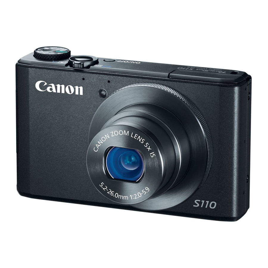 Canon PowerShot S110 Getting Started