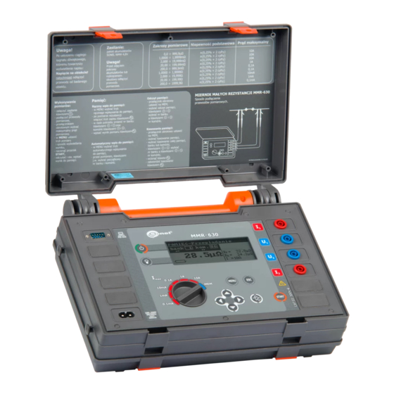 Sonel MMR-630 Operating Manual