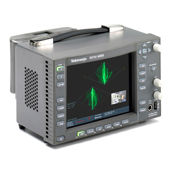 Tektronix WFM4000 Instructions Manual