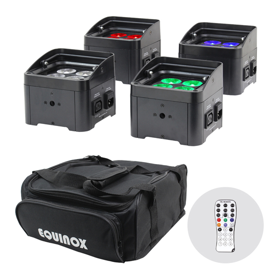 Equinox Systems Colour Raider Uplighter Pack User Manual