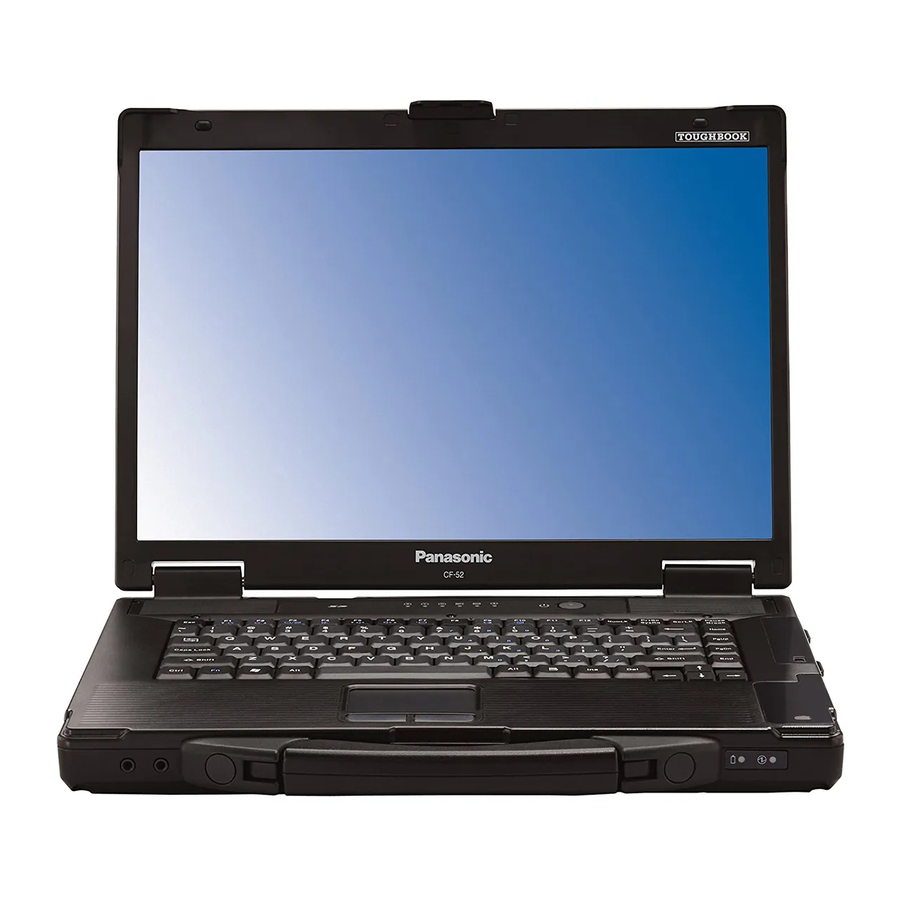 Panasonic CF-52 Series Operating Instructions Manual
