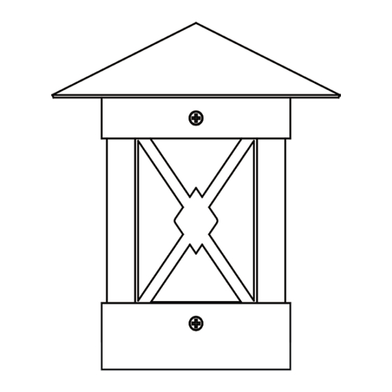 AMP Lighting PillarPro APL-3019-4-B-BZ Installation & Maintenance Manual