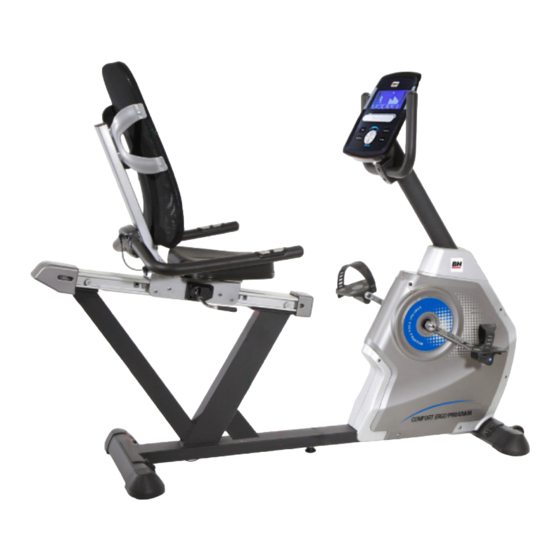 BH FITNESS H852 Instructions For Assembly And Use