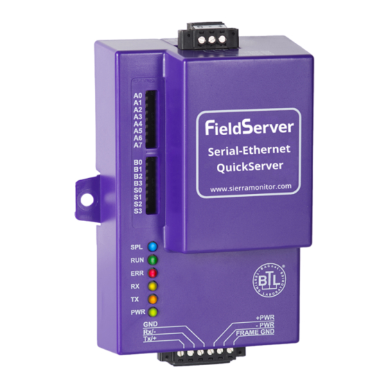 MSA FieldServer FS-QS-1 Series Manuals