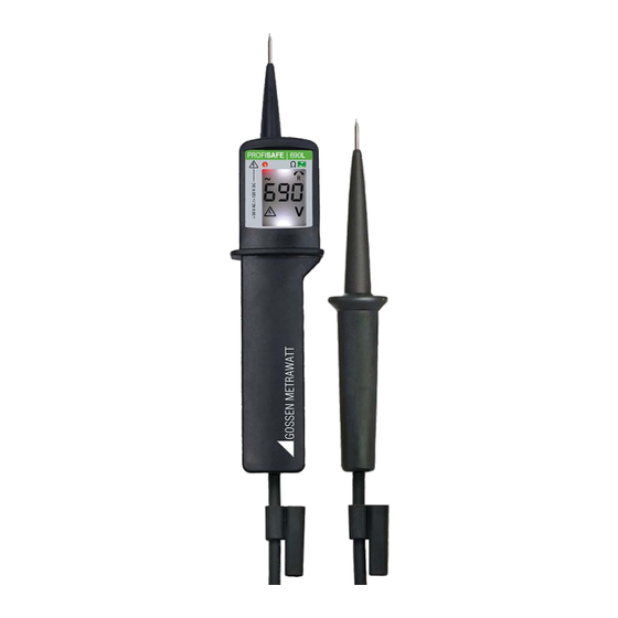 Gossen MetraWatt PROFISAFE 690L Operating Instructions Manual