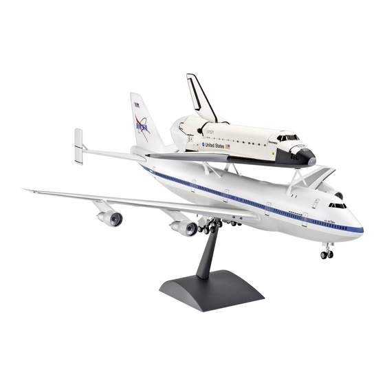 REVELL Boeing 747 SCA & Space Shuttle Assembly Instruction Manual