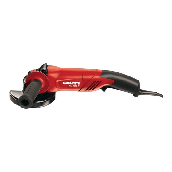 Hilti DEG 125-D Operating Instructions Manual