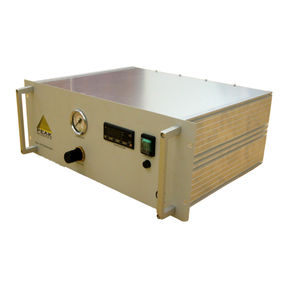Peak Scientific Zero Air ZA015 User Manual
