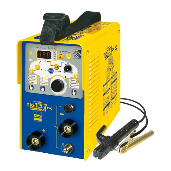GYS TIG137DC Manual