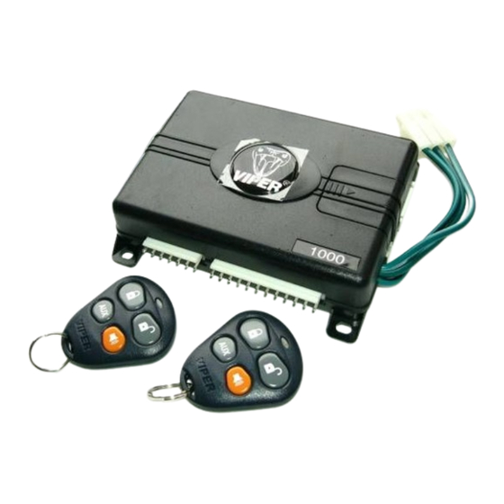 Directed Electronics VIPER 1000 Installation Manual