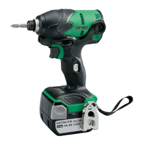 Hitachi Koki WP 14DSL Handling Instructions Manual