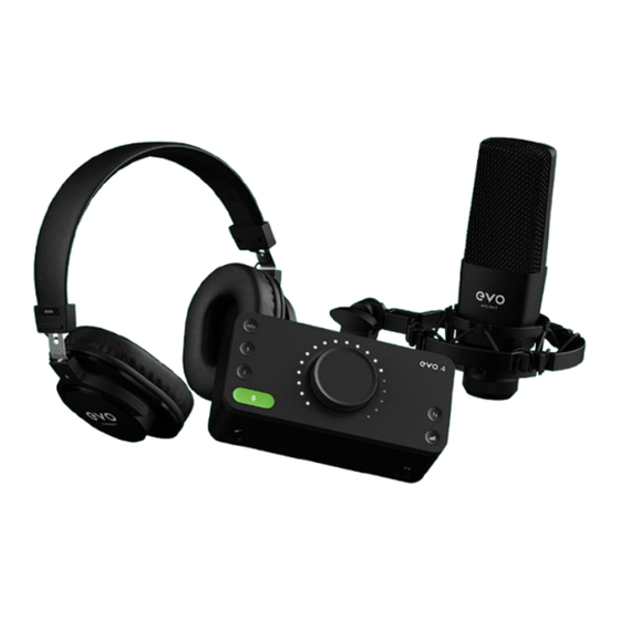 Audient evo START RECORDING BUNDLE User Manual