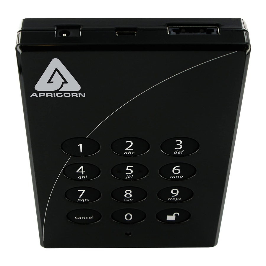 Apricorn Aegis Padlock Pro Quick Start Manual