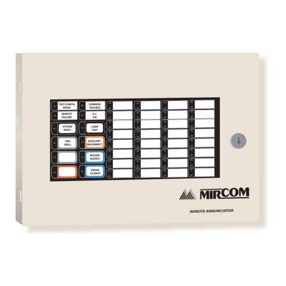 Mircom RA-1000 Series Annunciators Manuals