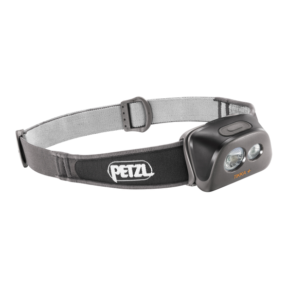 Petzl TIKKA+ Manual