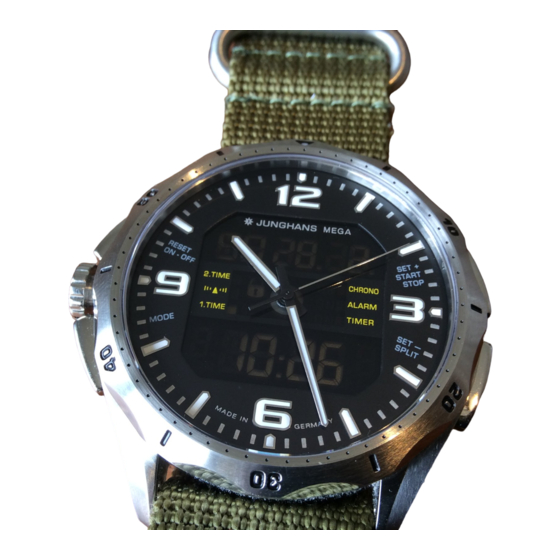 Junghans W 615.97 Manual