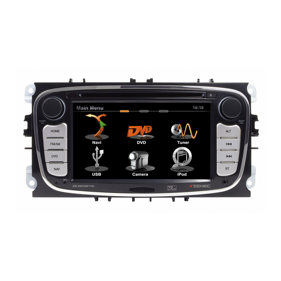 ZENEC ZE-NC3811D Mounting Instructions